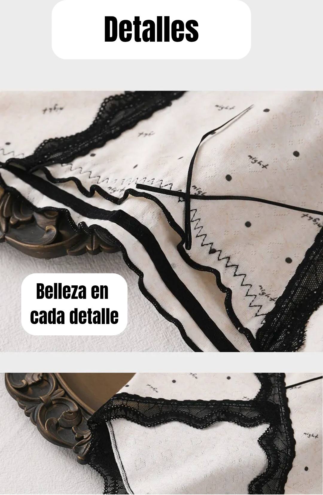 Braga sexy de algodón con encaje