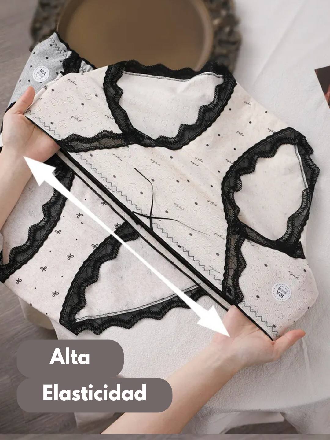 Braga sexy de algodón con encaje